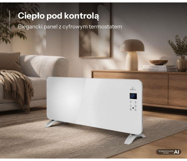 Mission Air Grzejnik konwektorowy PORTO WiFi 2000W Biały - 1590297 - zdjęcie 13